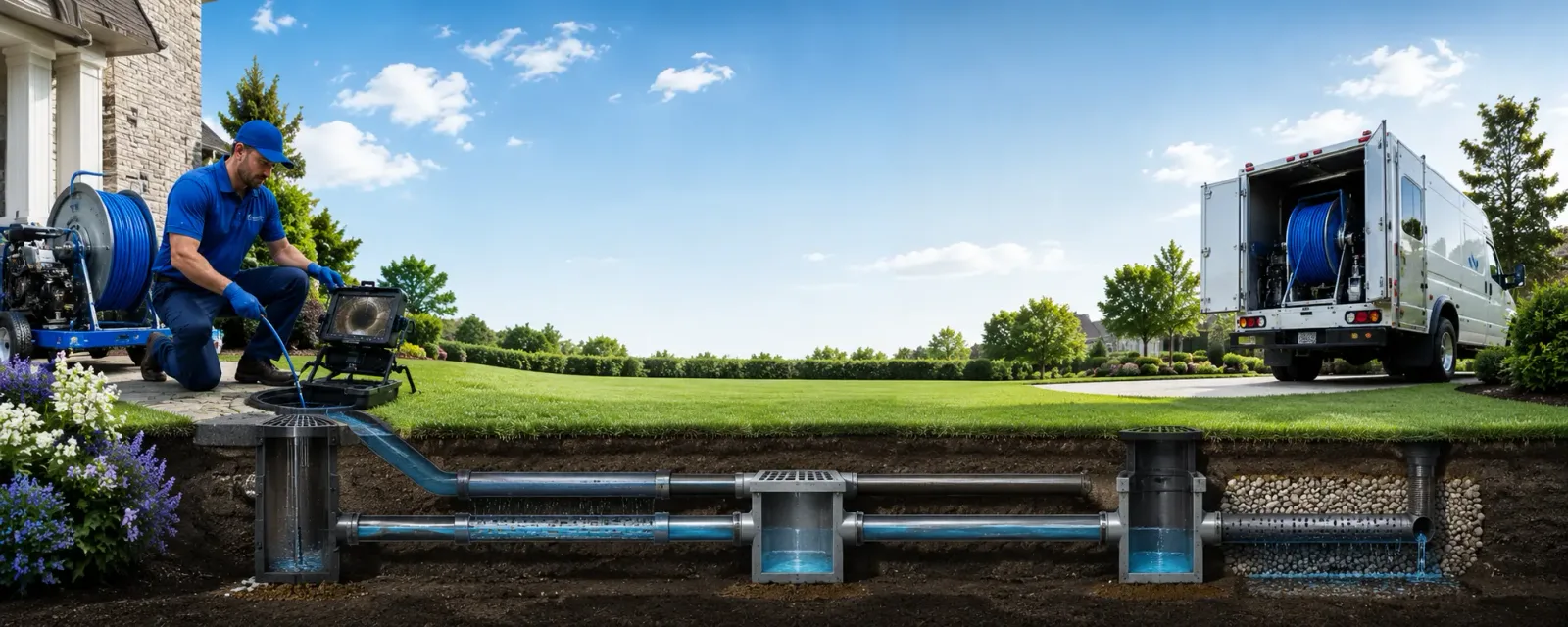 Outdoor drain cleaning information for Voorhees, NJ
